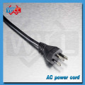 Free sample UL Certified 250v 3 prongs brazil AC power cord